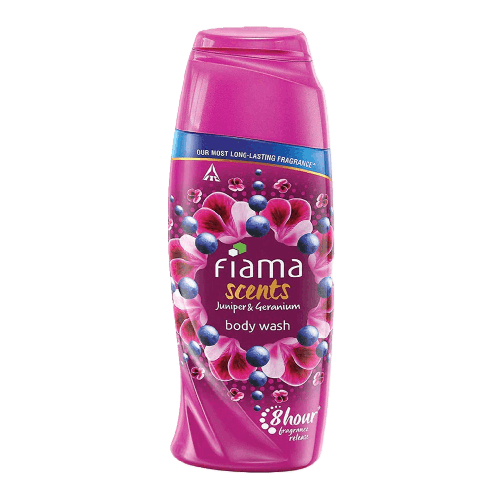 Fiama Scents Body Wash with Juniper and Geranium, Shower Gel with Skin Conditioners, 8 hour fragrance lock technology, tested by dermatologists, 250ml
