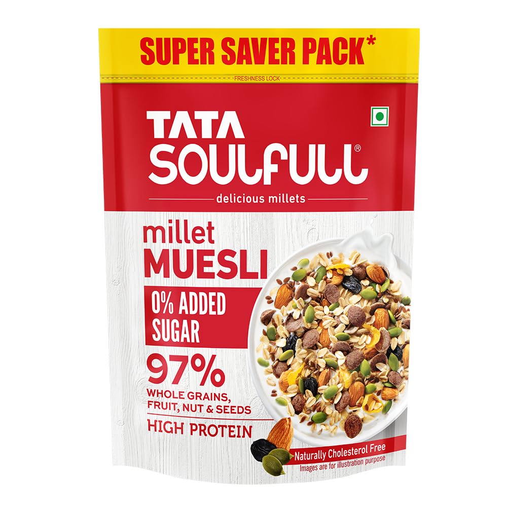 Tata Soulfull 0% Added Sugar Millet Muesli,