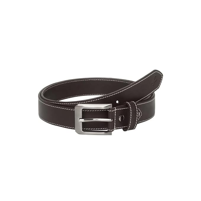 Fastrack Buckle Closure Mens Leather Casual Belt (BROWN, FREE SIZE)