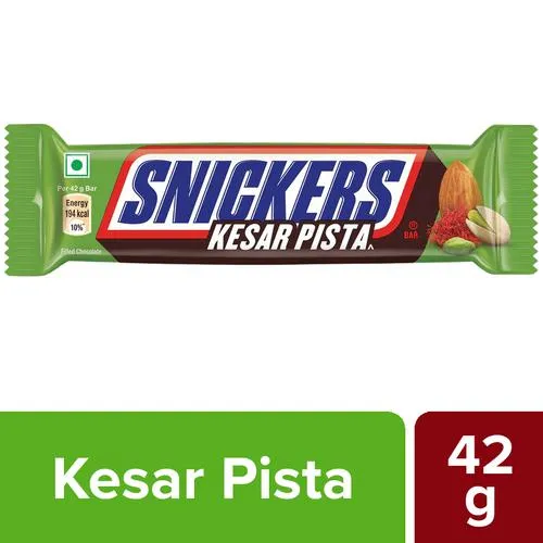 Snickers Kesar Pista Chocolate Bar, 42 g