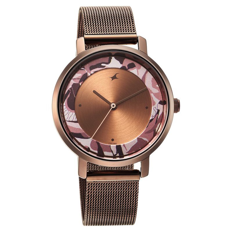 Fastrack Urban Camo Brown Dial Watch for Girls