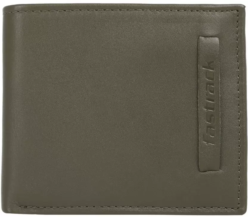 Fastrack  Men Green Genuine Leather Wallet - Regular Size  (6 Card Slots)