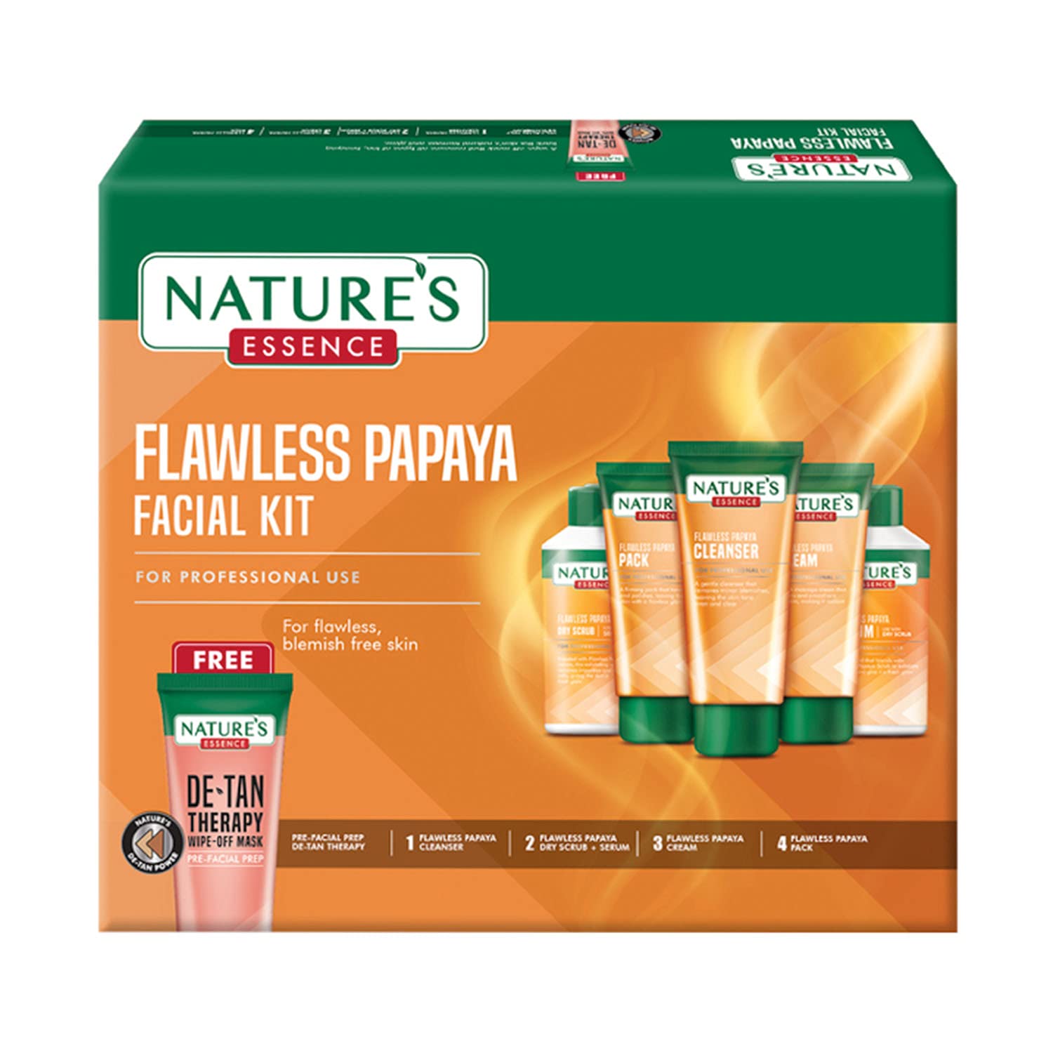 Nature's Essence Advanced Flawless Papaya Facial Kit, 500gm
