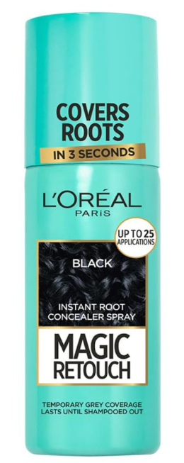 L'Oréal Paris Magic Retouch Instant Root Concealer Spray, 1 Black, 75ml