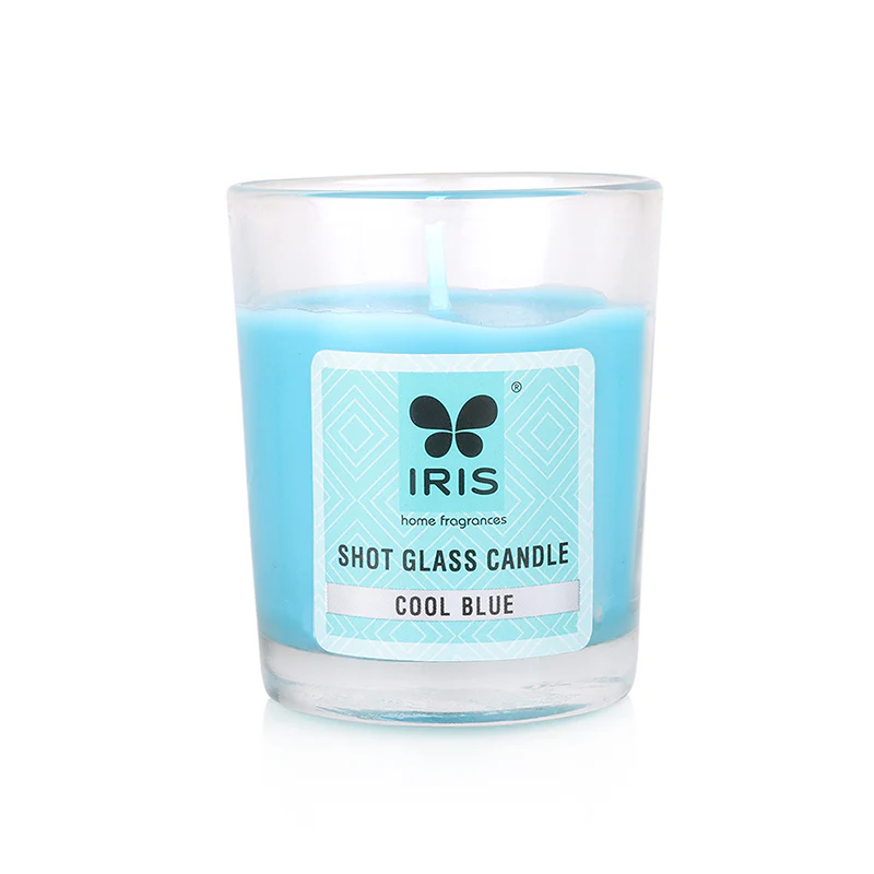 Cycle IRIS Shot Glass Candle - Cool Blue 40gm