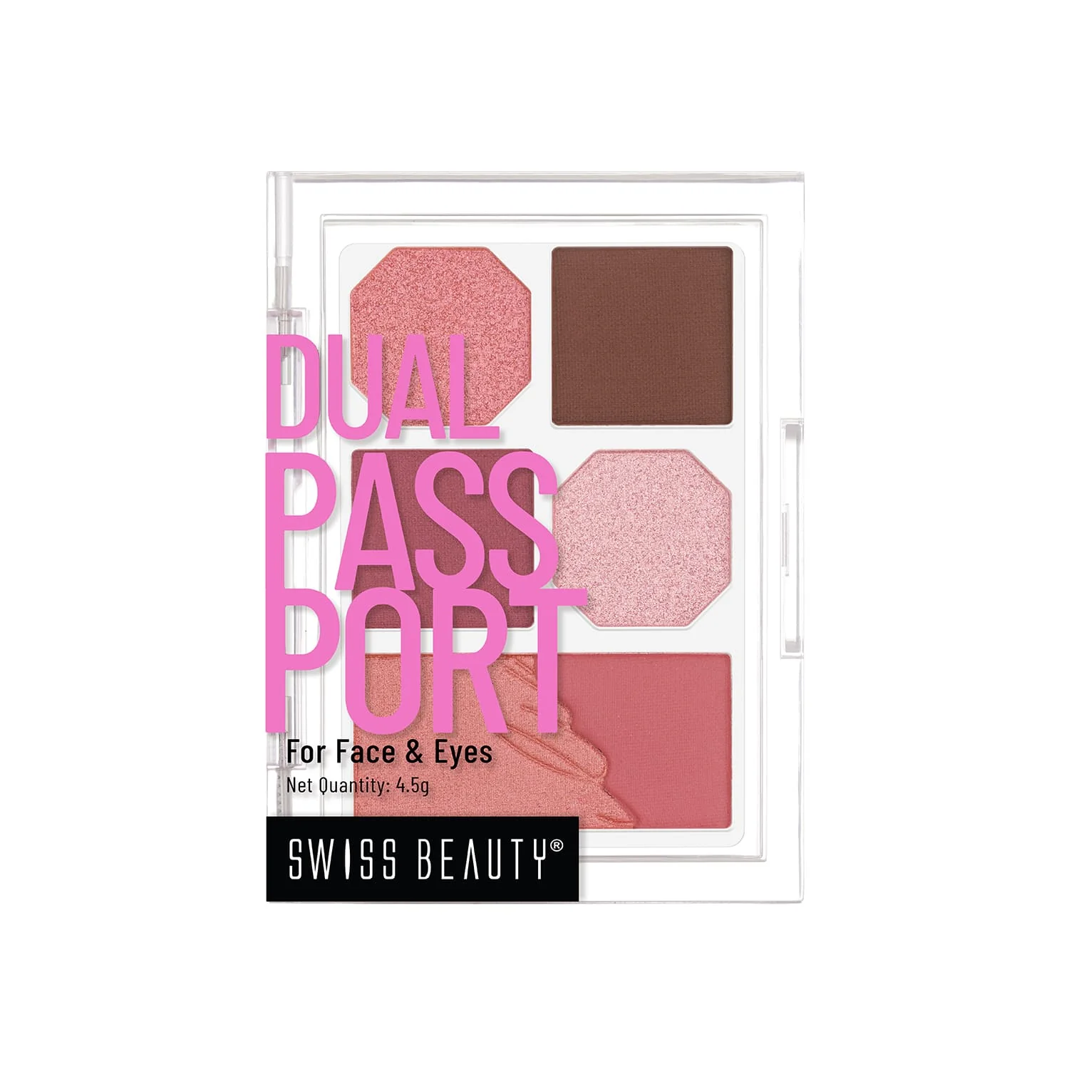 Swiss beauty dual passport face and eye palette