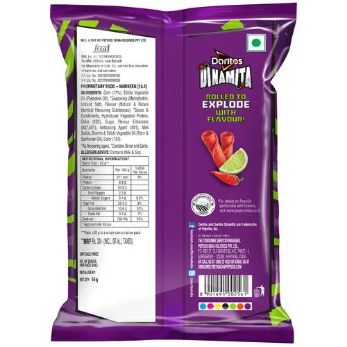 Doritos Dinamita Fiery Lime & Chilli Flavour Namkeen