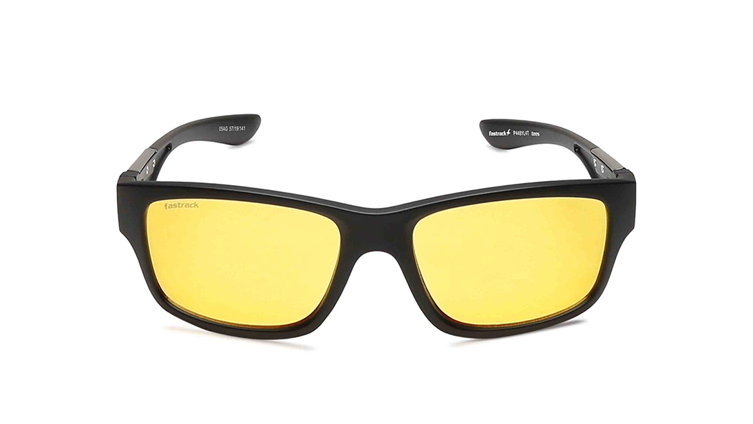 FASTRACK Black Wayfarer Men Sunglasses (P448YL4T|57)