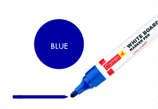 Camlin White Board Blue Point Tip Marker Pen