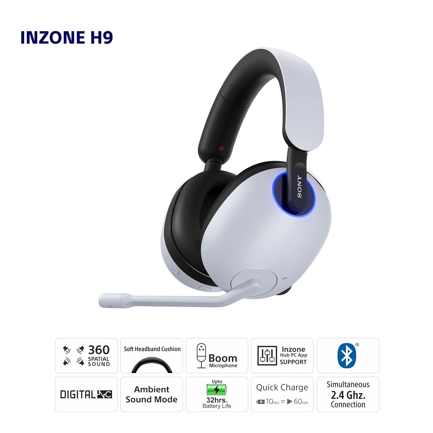 Sony Inzone H9 Wireless Headset outlet