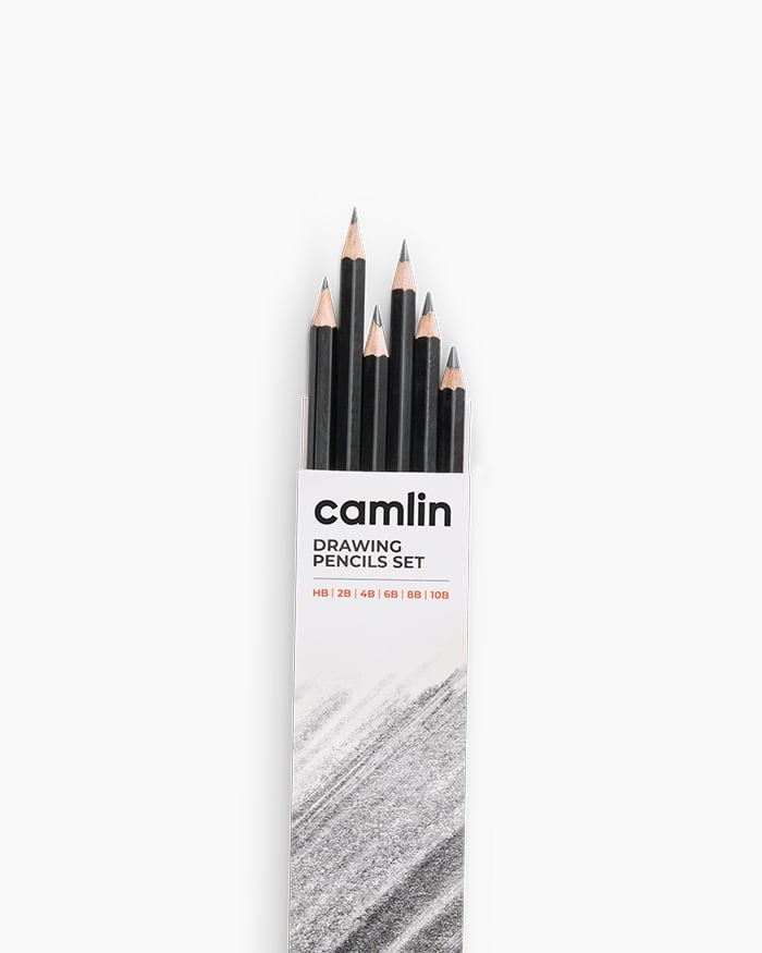 Camlin  Drawing  Pencils  Assorted  pack  of  6  grades