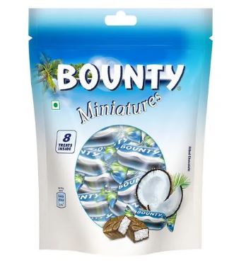 Bounty Miniatures Chocolate - With Tender Coconut In The Center,
