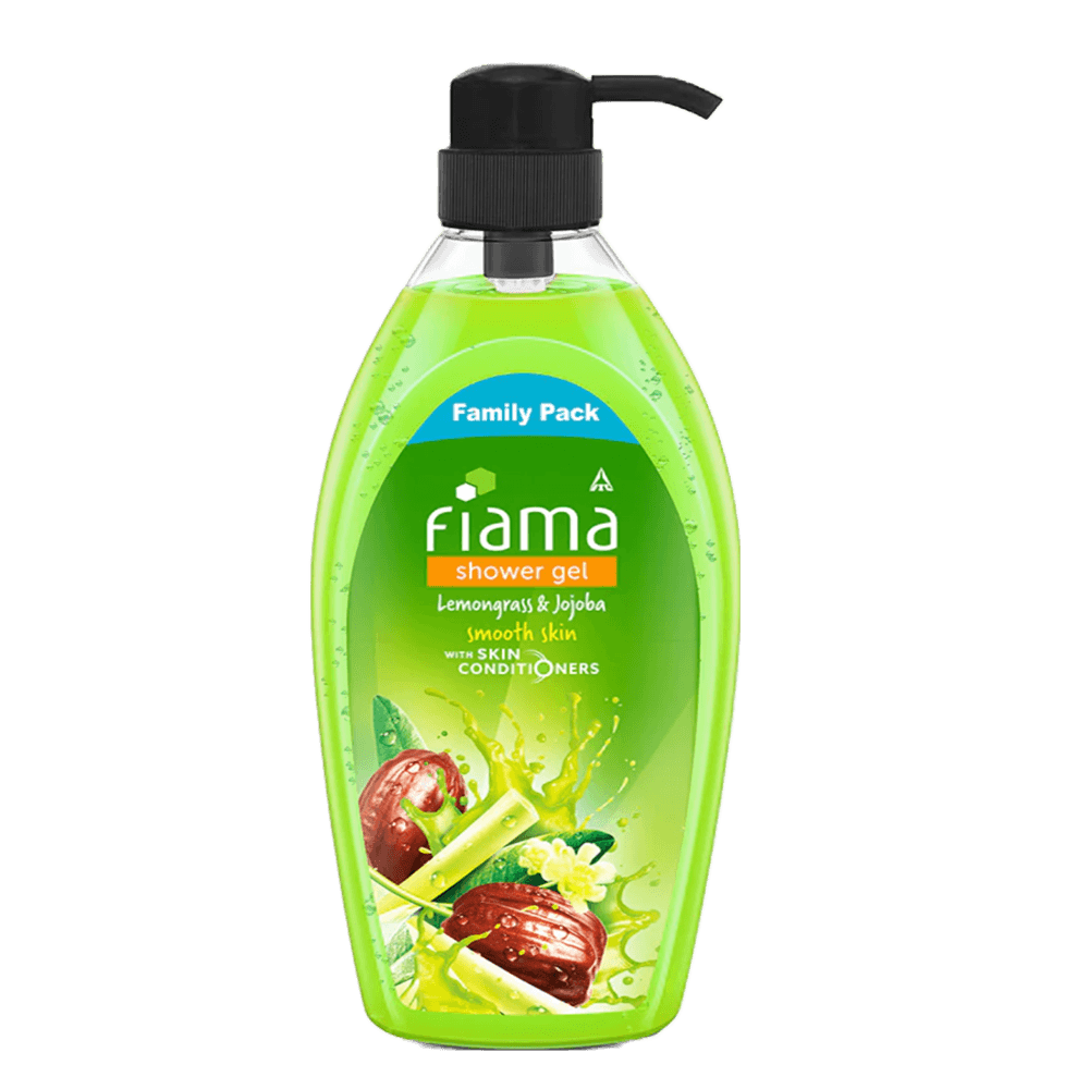 Fiama Shower Gel Lemongrass & Jojoba Body Wash with Skin Conditioners for Smooth Skin, 900 ml bottle, Family pack