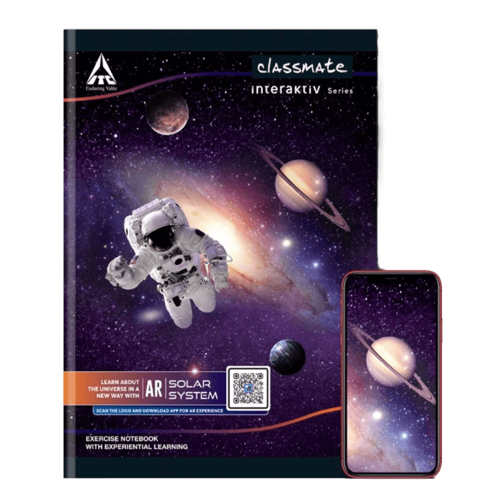 Classmate AR Notebook, Soft Cover Note Book for students, 29.7 cm x 21 cm, Single Line, 140 Pages