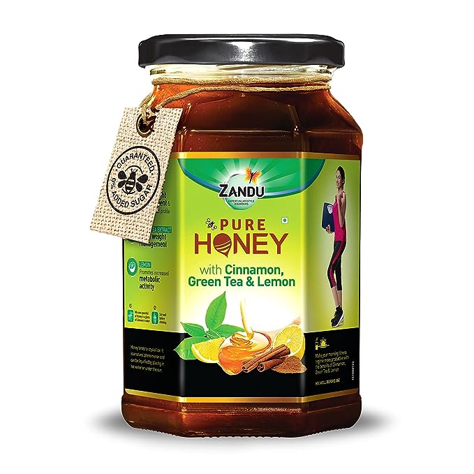 Zandu Pure Honey, 100% Purity, No Added Sugar,