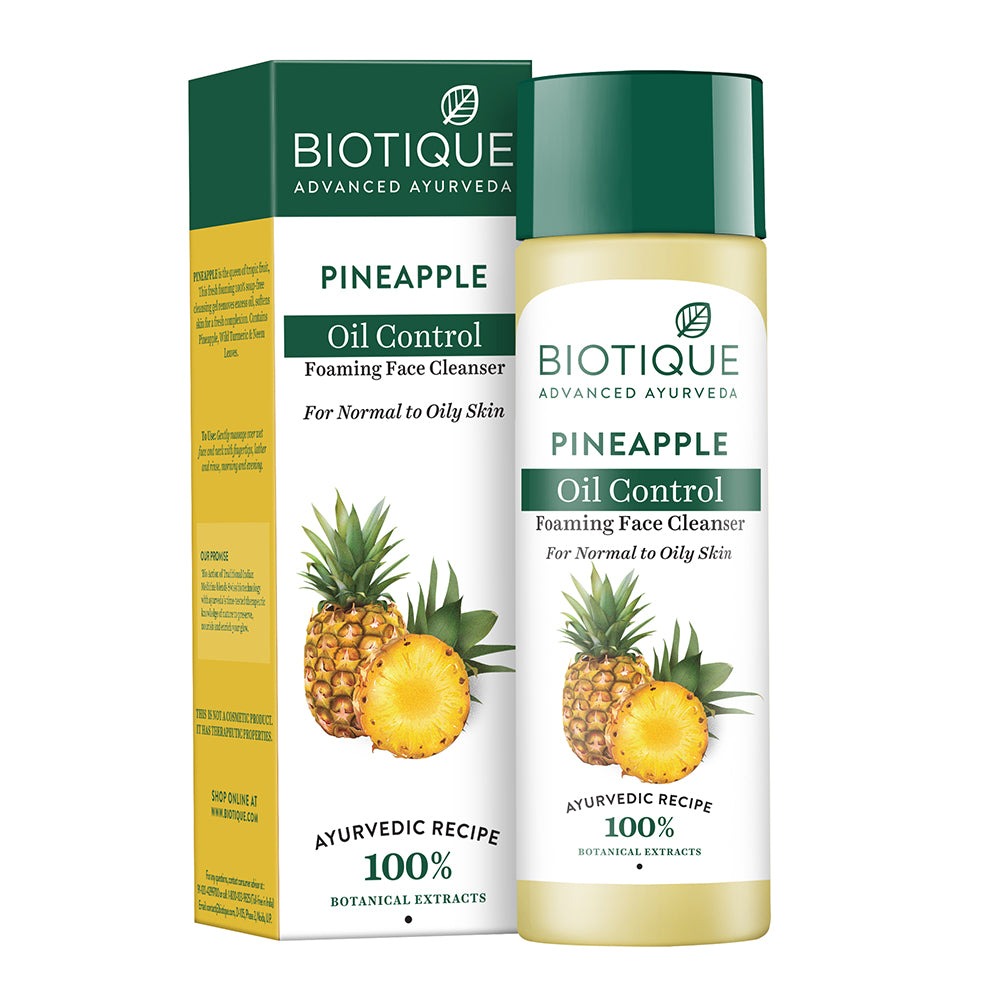 Biotique Pineapple Oil Control Foaming Face Cleanser 120ml