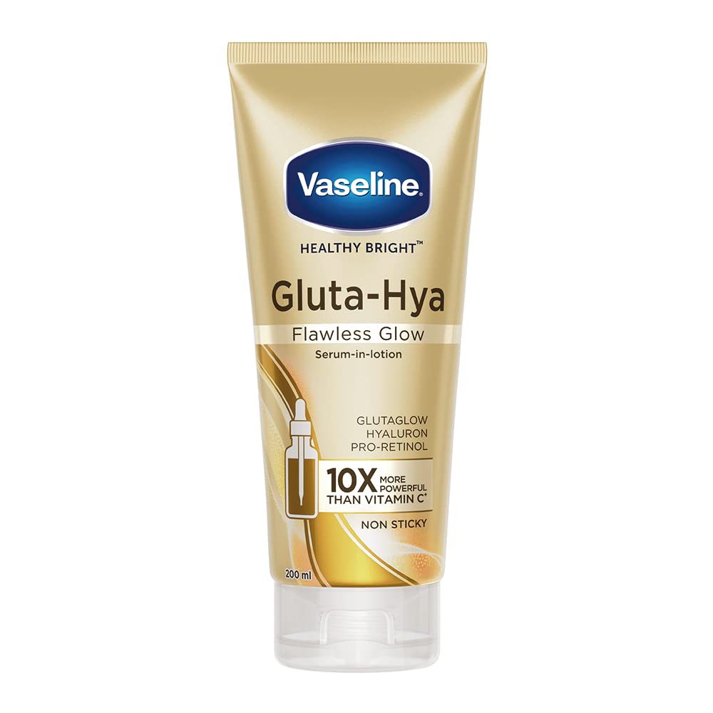 Vaseline Non-Sticky Gluta Hya Flawless Glow Serum-in-Lotion 200ml