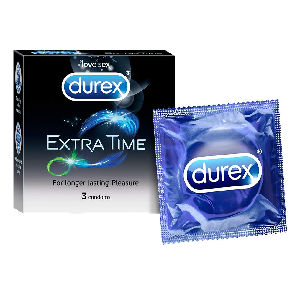 Durex Extra Time Condoms for Men - 3 s