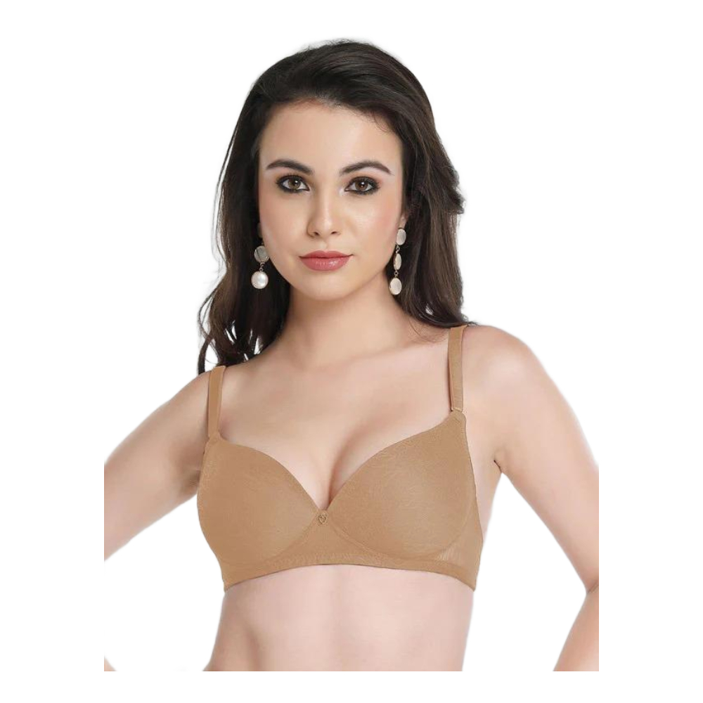 Lovable Skin Padded Non Wired 3/4th Coverage Bra LE-224-Skin, BEIGE color