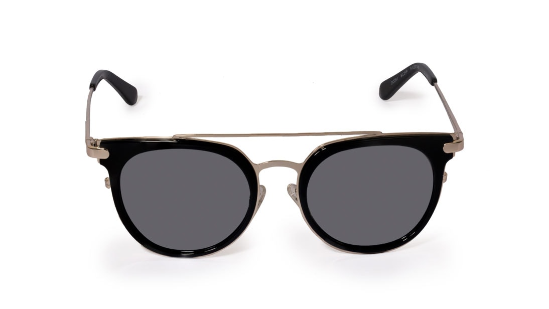 TITAN Black Round Women Sunglasses (GC281SL2FP|51)