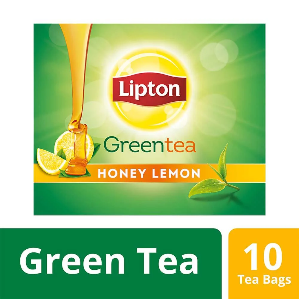 Lipton Honey Lemon Green Tea Bags, 35 g (10 Bags x 1.4 g each)
