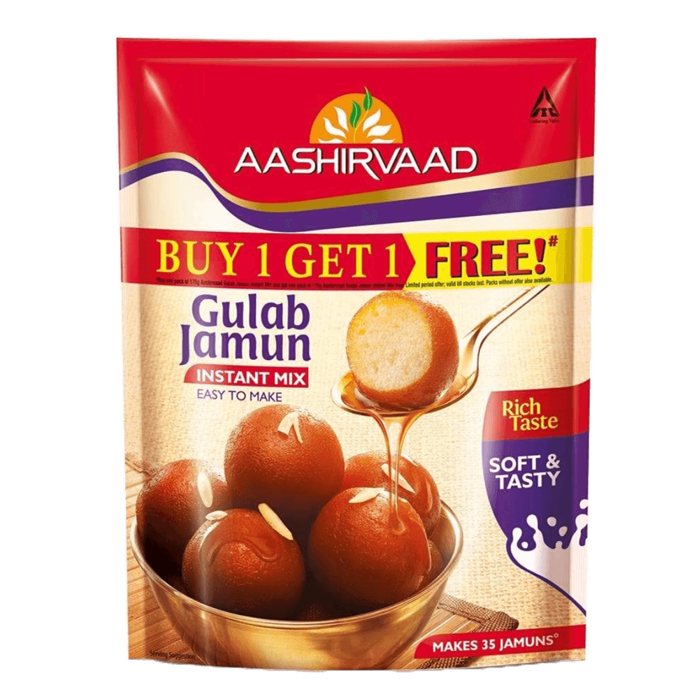 Aashirvaad Gulab Jamun Instant Mix 160+160g Free