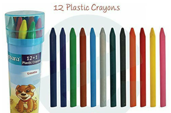 Apsara Plastic Crayon 12 Shades