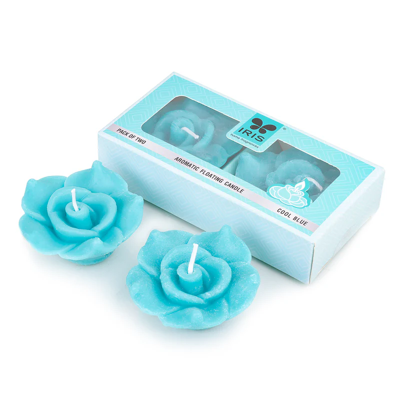 Cycle IRIS Cool Blue Aromatic Floating Candles 40gm