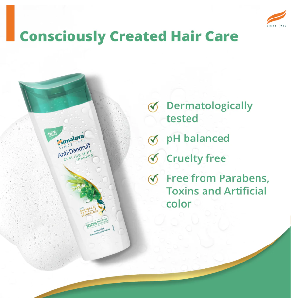 Himalaya Anti-Dandruff Cooling Mint Shampoo