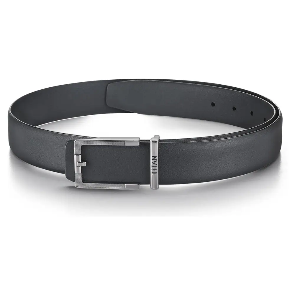 Titan Black Reversible Genuine Leather Belt for Men