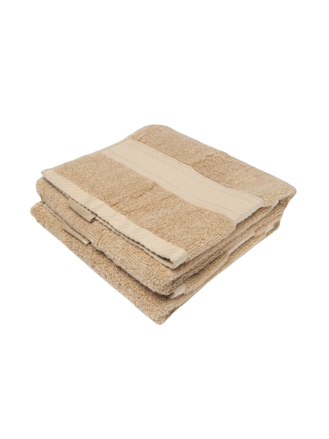 Jockey Cotton Terry Ultrasoft and Durable Solid Hand Towel - Camel(Pack of 2)