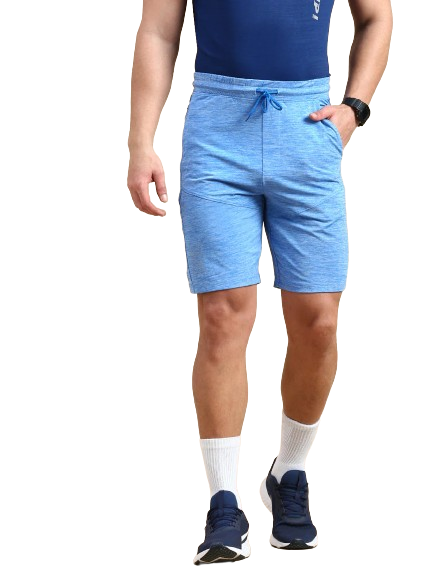 Classic Polo Men's Bottom Polyester Blue Slim Fit Active Wear Shorts