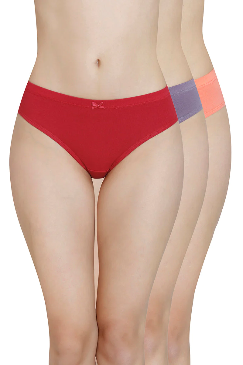 Amante  Inner Elastic Waistband Bikini Panty (Pack of 3)-B047