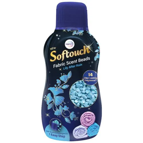 Softouch Fabric Scent Beads - Lily After Rain, Blue, Long-lasting Fragrance, 200 ml
