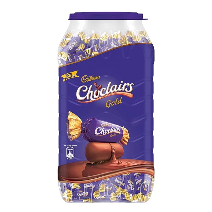 Cadbury Choclairs Gold 5.2 Jar MRP 230