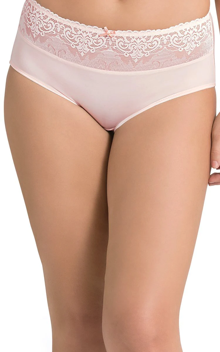 Ultimo  Ultimo Vintage Beauty High Rise Boyshorts - Laced Cloud Pink