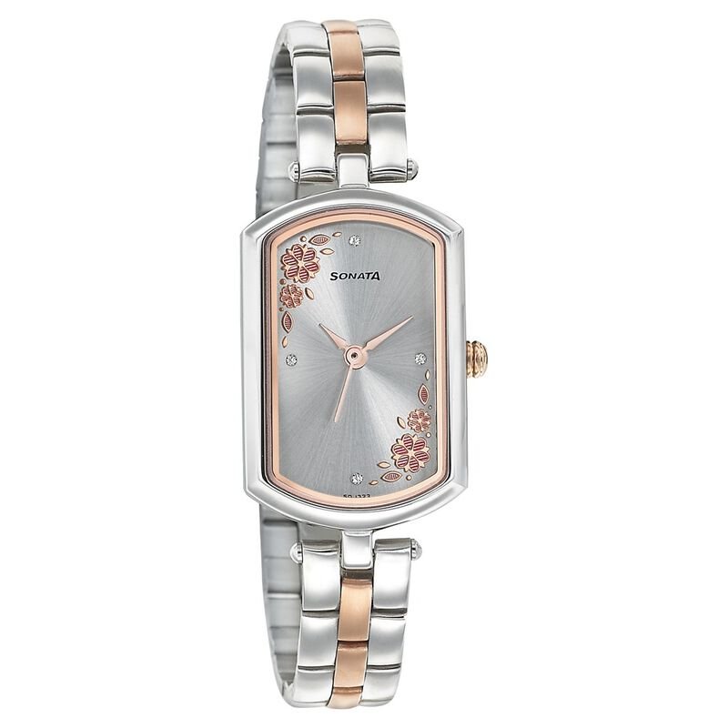 Sonata Wedding Silver Dial Women Watch With Stainless Steel Strap NN8160KM01