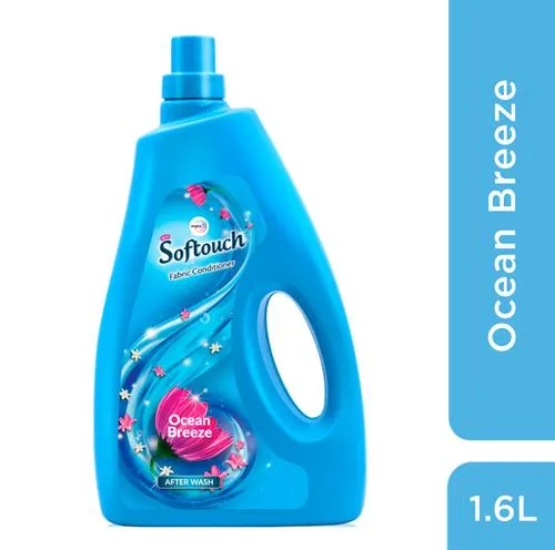 Softouch After Wash Fabric Conditioner - Ocean Breeze, Fresh Fragrance, 1.6 l