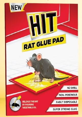 HIT Rat/Mouse Glue Pad -Small Size No Smell, Non-Poisonous