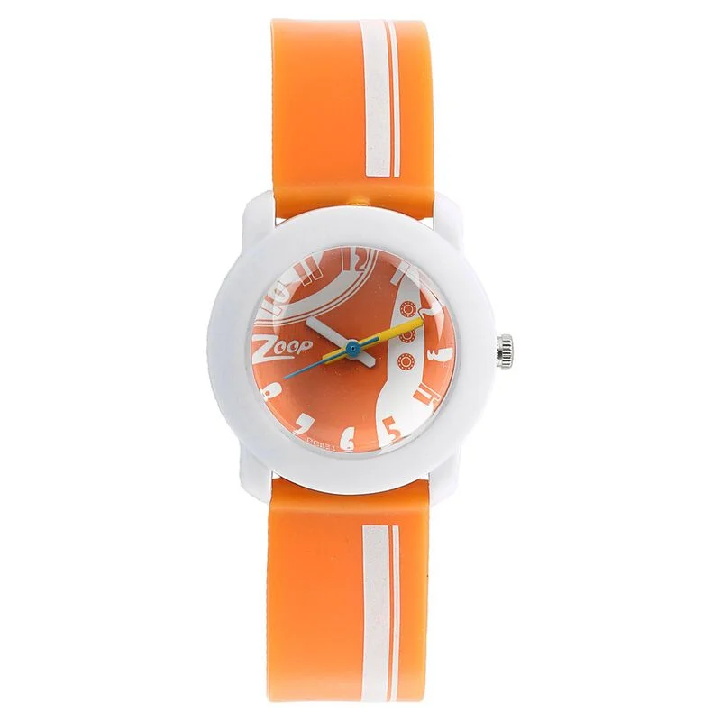 Zoop By Titan Quartz Analog Orange Dial Plastic Strap Watch for Kids