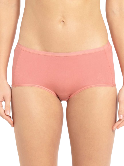 Women's Full Coverage Micro Modal Elastane Stretch High Waist Full Brief With Exposed Waistband and StayFresh Treatment - Candlelight Peach