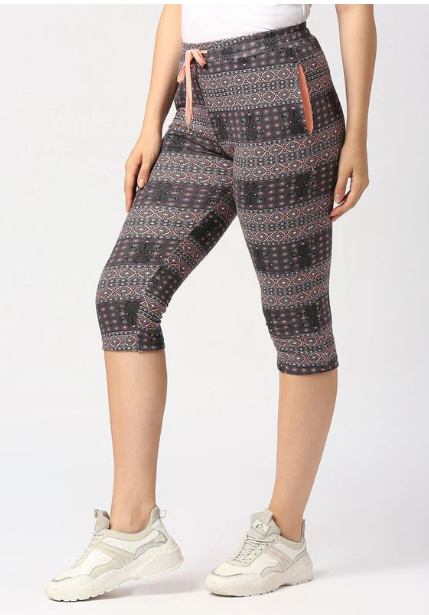 Women Multicolor Printed Capri  (8904316981355)