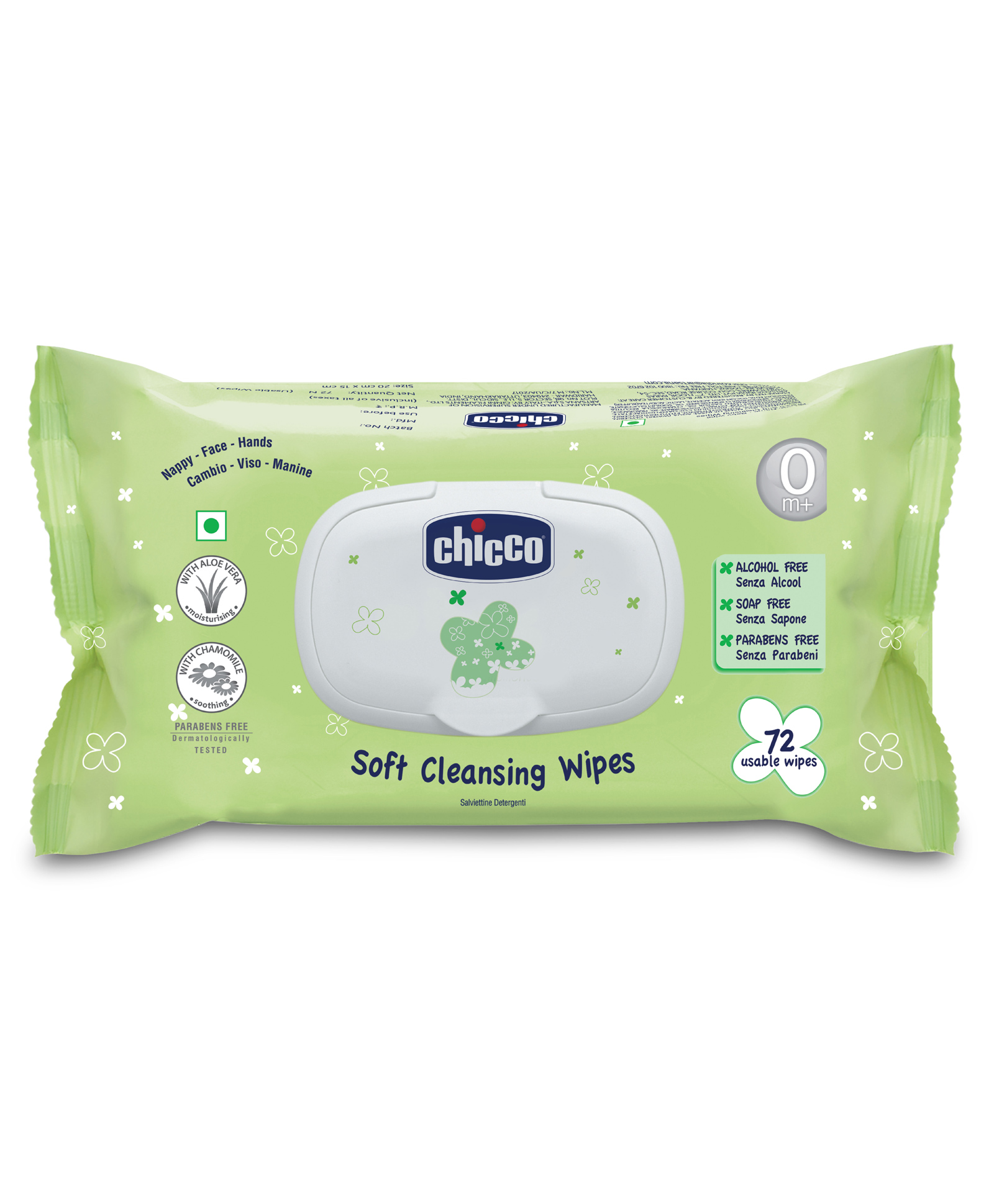 Chicco Baby Moments Soft Cleansing Baby Wipes,