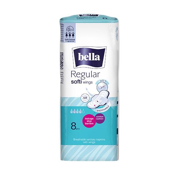 Bella Regular Softi Wings Sanitary Pads 8's