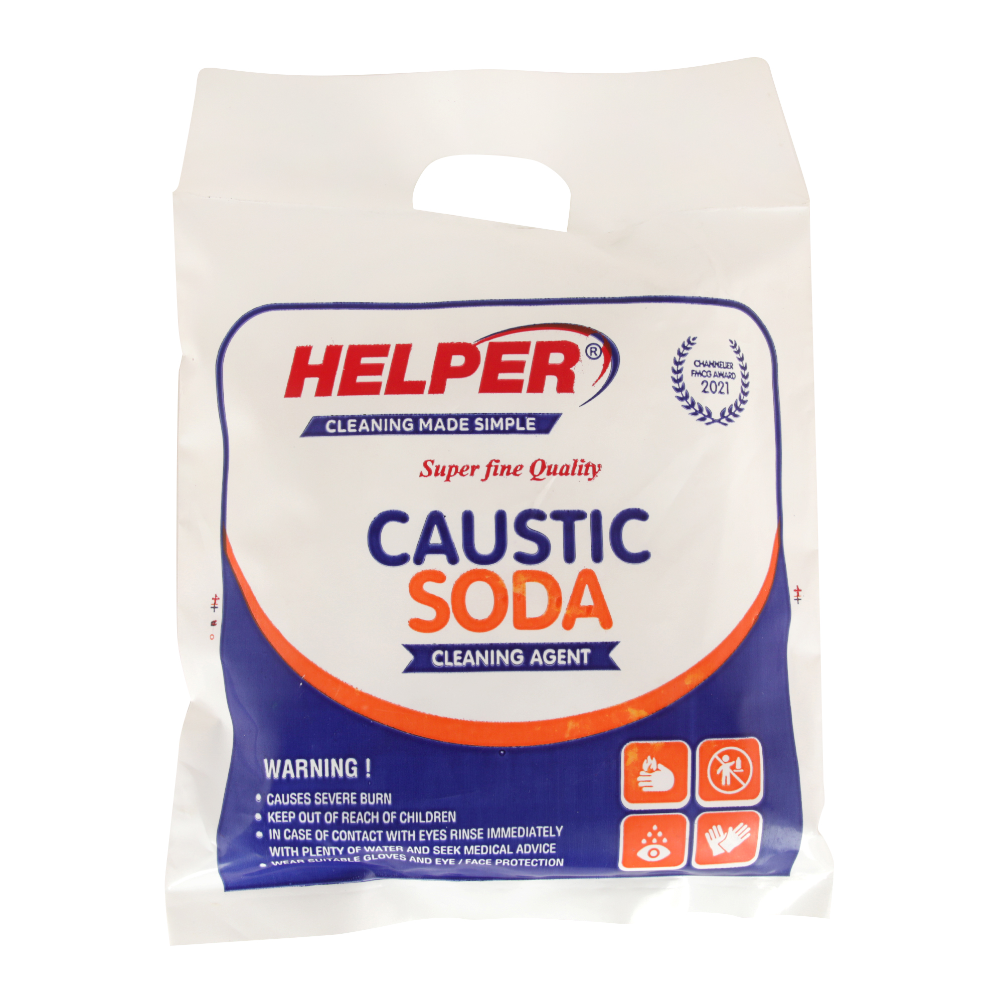 Helper Caustic Soda Flakes, 1000g Pouch