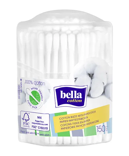 Bella Cotton Buds Octagonal Box Paper Stick 150 Pieces