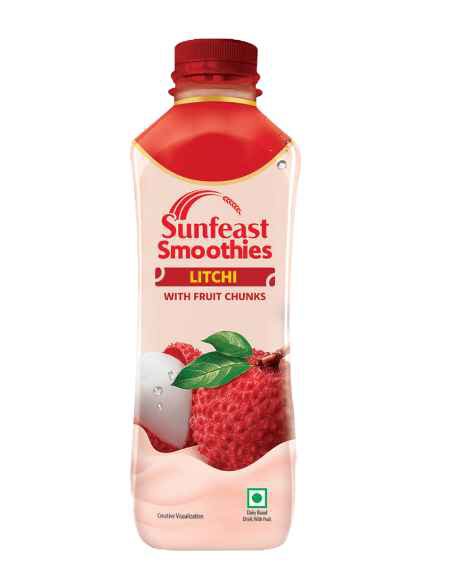 Sunfeast Litchi Smoothie with Fruit Chunks, 300ml
