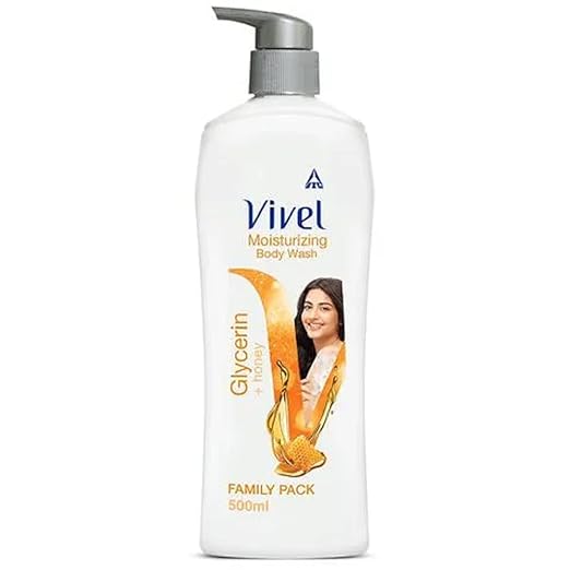 Vivel Body Wash, Glycerin & Honey, Moisturising Shower Gel