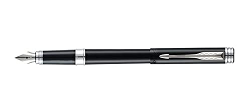 PARKER Folio Standard Fountain Pen With Stainless Steel Trim Black Fountain Pen