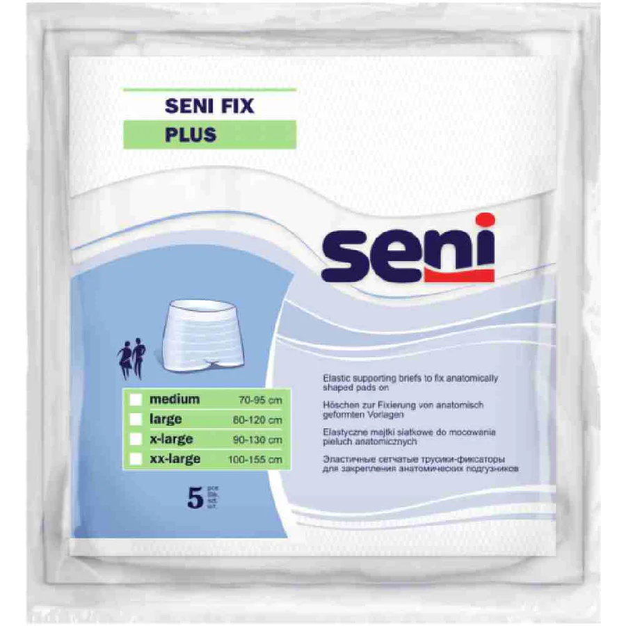 Seni Supporting Briefs Seni Fix Plus - Large, 5 pcs Pouch